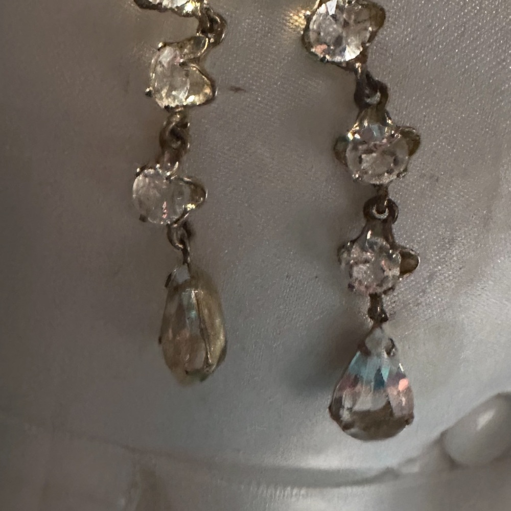 Elegant Gold and Silver Drop Earrings